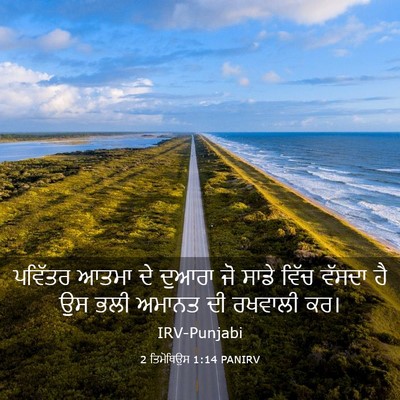 Picture 03 - 2 ਤਿਮੋਥਿਉਸ 1:14 PANIRV - ਪਵਿੱਤਰ ਆਤਮਾ ਦੇ - Bible Verse Picture