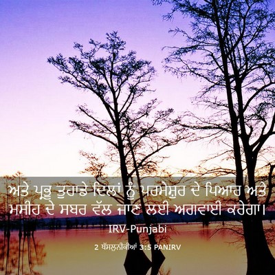 Picture 03 - 2 ਥੱਸਲੁਨੀਕੀਆਂ 3:5 PANIRV - ਅਤੇ ਪ੍ਰਭੂ ਤੁਹਾਡੇ - Bible Verse Picture