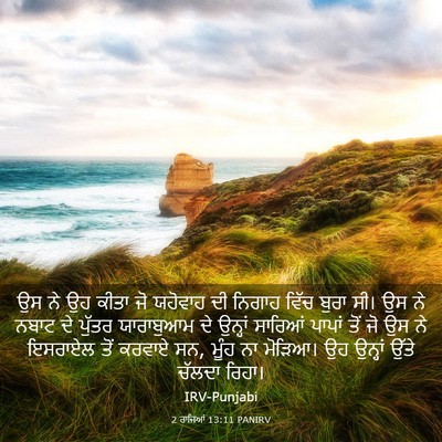 Picture 03 - 2 ਰਾਜਿਆਂ 13:11 PANIRV - ਉਸ ਨੇ ਉਹ ਕੀਤਾ ਜੋ - Bible Verse Picture
