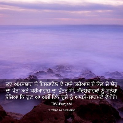 Picture 03 - 2 ਰਾਜਿਆਂ 14:8 PANIRV - ਤਦ ਅਮਸਯਾਹ ਨੇ - Bible Verse Picture
