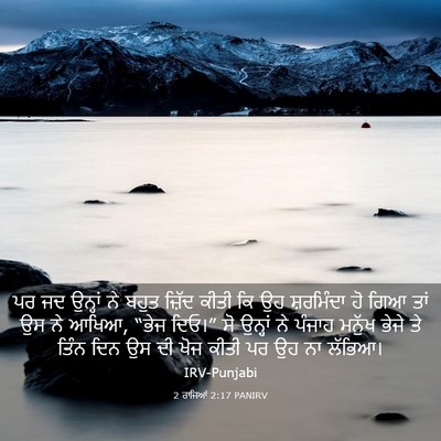 Picture 03 - 2 ਰਾਜਿਆਂ 2:17 PANIRV - ਪਰ ਜਦ ਉਨ੍ਹਾਂ ਨੇ - Bible Verse Picture