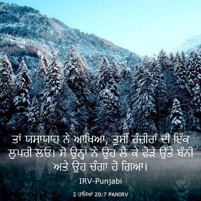 Picture 03 - 2 ਰਾਜਿਆਂ 20:7 PANIRV - ਤਾਂ ਯਸਾਯਾਹ ਨੇ ਆਖਿਆ, - Bible Verse Picture