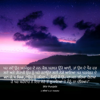 Picture 03 - 2 ਰਾਜਿਆਂ 4:27 PANIRV - ਪਰ ਜਦੋਂ ਉਹ - Bible Verse Picture