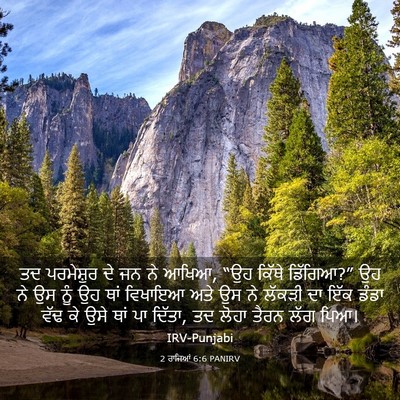Picture 03 - 2 ਰਾਜਿਆਂ 6:6 PANIRV - ਤਦ ਪਰਮੇਸ਼ੁਰ ਦੇ ਜਨ - Bible Verse Picture