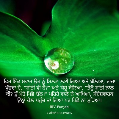 Picture 03 - 2 ਰਾਜਿਆਂ 9:18 PANIRV - ਫਿਰ ਇੱਕ ਸਵਾਰ ਉਹ ਨੂੰ - Bible Verse Picture