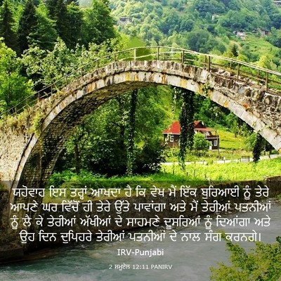 Picture 03 - 2 ਸਮੂਏਲ 12:11 PANIRV - ਯਹੋਵਾਹ ਇਸ ਤਰ੍ਹਾਂ - Bible Verse Picture
