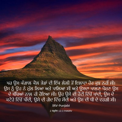 Picture 03 - 2 ਸਮੂਏਲ 12:3 PANIRV - ਪਰ ਉਸ ਕੰਗਾਲ ਕੋਲ - Bible Verse Picture