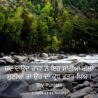 Picture 03 - 2 ਸਮੂਏਲ 13:21 PANIRV - ਜਦ ਦਾਊਦ ਰਾਜਾ ਨੇ ਇਹ - Bible Verse Picture