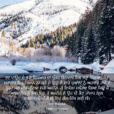 Picture 03 - 2 ਸਮੂਏਲ 13:32 PANIRV - ਤਦ ਦਾਊਦ ਦੇ ਭਰਾ - Bible Verse Picture