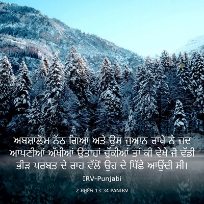 Picture 03 - 2 ਸਮੂਏਲ 13:34 PANIRV - ਅਬਸ਼ਾਲੋਮ ਨੱਠ ਗਿਆ - Bible Verse Picture