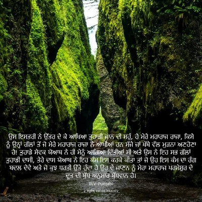 Picture 03 - 2 ਸਮੂਏਲ 14:20 PANIRV - ਉਸ ਇਸਤਰੀ ਨੇ ਉੱਤਰ ਦੇ - Bible Verse Picture