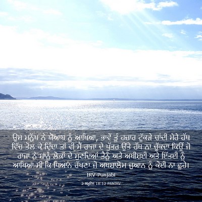 Picture 03 - 2 ਸਮੂਏਲ 18:12 PANIRV - ਉਸ ਮਨੁੱਖ ਨੇ ਯੋਆਬ - Bible Verse Picture