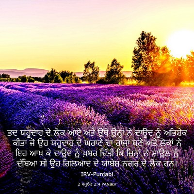 Picture 03 - 2 ਸਮੂਏਲ 2:4 PANIRV - ਤਦ ਯਹੂਦਾਹ ਦੇ ਲੋਕ ਆਏ - Bible Verse Picture