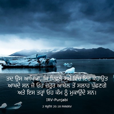 Picture 03 - 2 ਸਮੂਏਲ 20:18 PANIRV - ਤਦ ਉਸ ਆਖਿਆ, ਕਿ - Bible Verse Picture