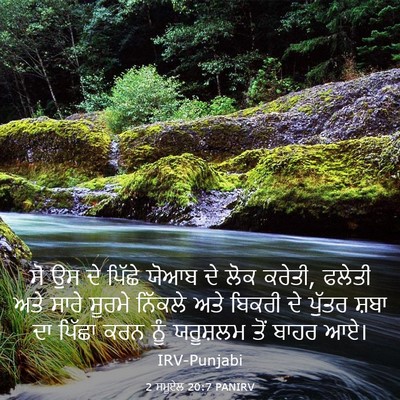 Picture 03 - 2 ਸਮੂਏਲ 20:7 PANIRV - ਸੋ ਉਸ ਦੇ ਪਿੱਛੇ ਯੋਆਬ - Bible Verse Picture