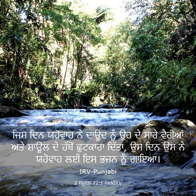 Picture 03 - 2 ਸਮੂਏਲ 22:1 PANIRV - ਜਿਸ ਦਿਨ ਯਹੋਵਾਹ ਨੇ - Bible Verse Picture