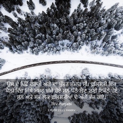 Picture 03 - 2 ਸਮੂਏਲ 23:11 PANIRV - ਉਸ ਦੇ ਪਿੱਛੋਂ ਹਰਾਰੀ - Bible Verse Picture