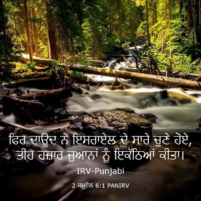 Picture 03 - 2 ਸਮੂਏਲ 6:1 PANIRV - ਫਿਰ ਦਾਊਦ ਨੇ ਇਸਰਾਏਲ - Bible Verse Picture
