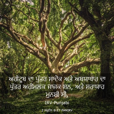 Picture 03 - 2 ਸਮੂਏਲ 8:17 PANIRV - ਅਹੀਟੂਬ ਦਾ ਪੁੱਤਰ - Bible Verse Picture