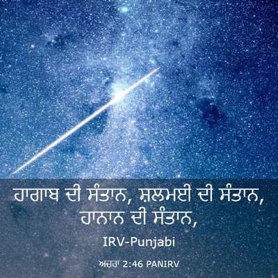Picture 03 - ਅਜ਼ਰਾ 2:46 PANIRV - ਹਾਗਾਬ ਦੀ ਸੰਤਾਨ, - Bible Verse Picture