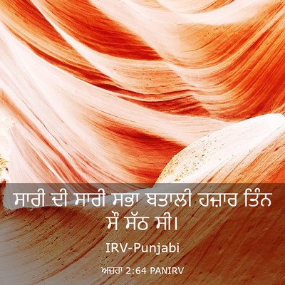 Picture 03 - ਅਜ਼ਰਾ 2:64 PANIRV - ਸਾਰੀ ਦੀ ਸਾਰੀ ਸਭਾ - Bible Verse Picture