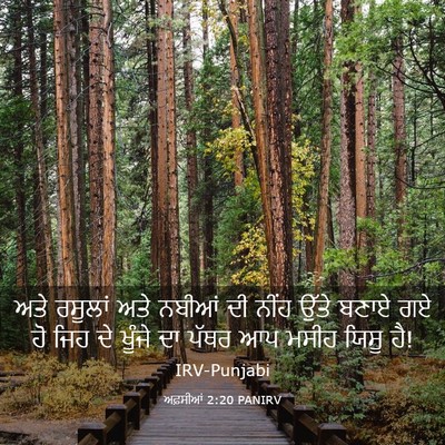 Picture 03 - ਅਫ਼ਸੀਆਂ 2:20 PANIRV - ਅਤੇ ਰਸੂਲਾਂ ਅਤੇ - Bible Verse Picture