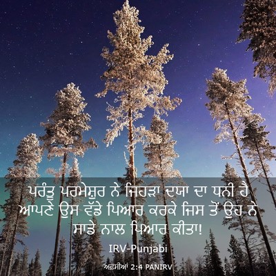 Picture 03 - ਅਫ਼ਸੀਆਂ 2:4 PANIRV - ਪਰੰਤੂ ਪਰਮੇਸ਼ੁਰ ਨੇ - Bible Verse Picture