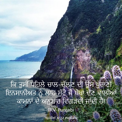 Picture 03 - ਅਫ਼ਸੀਆਂ 4:22 PANIRV - ਕਿ ਤੁਸੀਂ ਪਹਿਲੇ - Bible Verse Picture