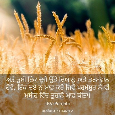 Picture 03 - ਅਫ਼ਸੀਆਂ 4:32 PANIRV - ਅਤੇ ਤੁਸੀਂ ਇੱਕ ਦੂਜੇ - Bible Verse Picture