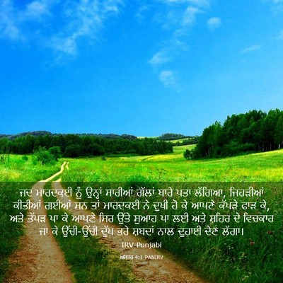 Picture 03 - ਅਸਤਰ 4:1 PANIRV - ਜਦ ਮਾਰਦਕਈ ਨੂੰ - Bible Verse Picture