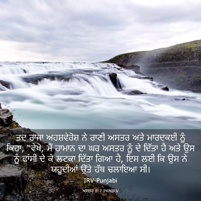 Picture 03 - ਅਸਤਰ 8:7 PANIRV - ਤਦ ਰਾਜਾ - Bible Verse Picture