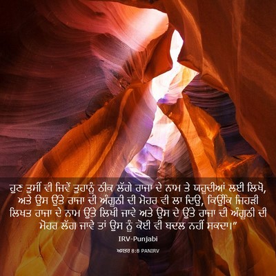 Picture 03 - ਅਸਤਰ 8:8 PANIRV - ਹੁਣ ਤੁਸੀਂ ਵੀ ਜਿਵੇਂ - Bible Verse Picture