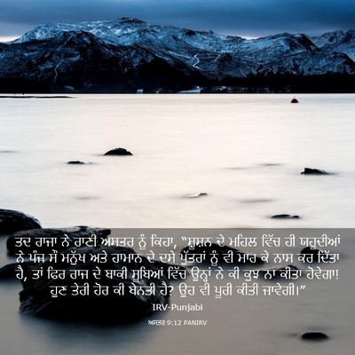 Picture 03 - ਅਸਤਰ 9:12 PANIRV - ਤਦ ਰਾਜਾ ਨੇ ਰਾਣੀ - Bible Verse Picture