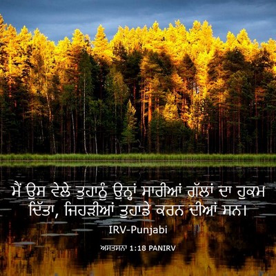 Picture 03 - ਅਸਤਸਨਾ 1:18 PANIRV - ਮੈਂ ਉਸ ਵੇਲੇ - Bible Verse Picture