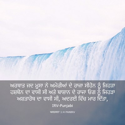Picture 03 - ਅਸਤਸਨਾ 1:4 PANIRV - ਅਰਥਾਤ ਜਦ ਮੂਸਾ ਨੇ - Bible Verse Picture