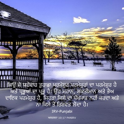 Picture 03 - ਅਸਤਸਨਾ 10:17 PANIRV - ਕਿਉਂ ਜੋ ਯਹੋਵਾਹ - Bible Verse Picture