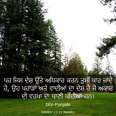 Picture 03 - ਅਸਤਸਨਾ 11:11 PANIRV - ਪਰ ਜਿਸ ਦੇਸ਼ ਉੱਤੇ - Bible Verse Picture