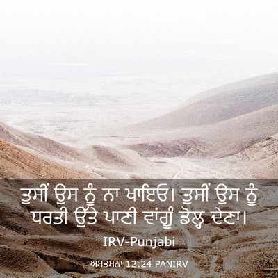 Picture 03 - ਅਸਤਸਨਾ 12:24 PANIRV - ਤੁਸੀਂ ਉਸ ਨੂੰ ਨਾ - Bible Verse Picture
