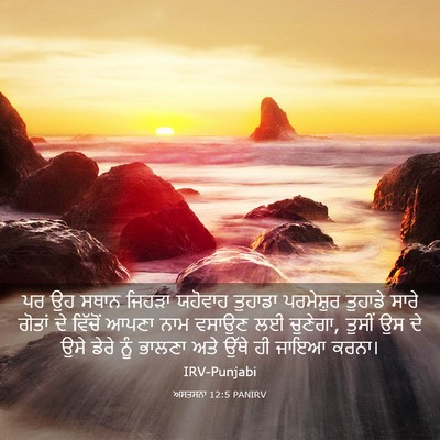 Picture 03 - ਅਸਤਸਨਾ 12:5 PANIRV - ਪਰ ਉਹ ਸਥਾਨ ਜਿਹੜਾ - Bible Verse Picture