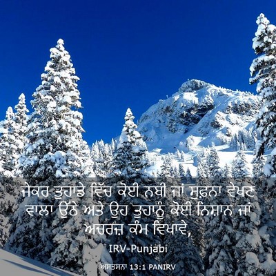 Picture 03 - ਅਸਤਸਨਾ 13:1 PANIRV - ਜੇਕਰ ਤੁਹਾਡੇ ਵਿੱਚ - Bible Verse Picture