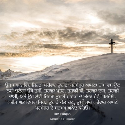Picture 03 - ਅਸਤਸਨਾ 16:11 PANIRV - ਉਸ ਸਥਾਨ ਵਿੱਚ ਜਿਹੜਾ - Bible Verse Picture