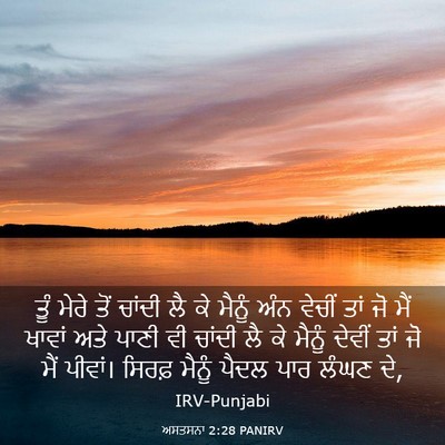 Picture 03 - ਅਸਤਸਨਾ 2:28 PANIRV - ਤੂੰ ਮੇਰੇ ਤੋਂ ਚਾਂਦੀ - Bible Verse Picture