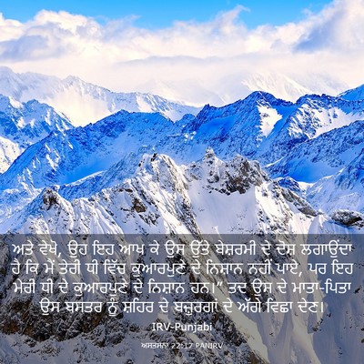 Picture 03 - ਅਸਤਸਨਾ 22:17 PANIRV - ਅਤੇ ਵੇਖੋ, ਉਹ ਇਹ ਆਖ - Bible Verse Picture