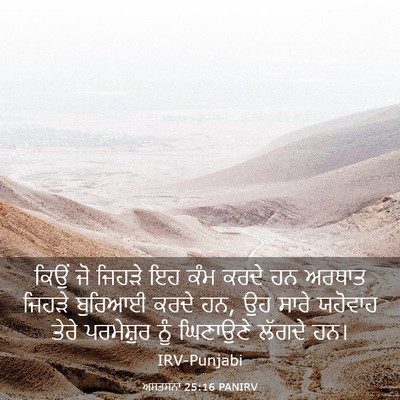 Picture 03 - ਅਸਤਸਨਾ 25:16 PANIRV - ਕਿਉਂ ਜੋ ਜਿਹੜੇ ਇਹ - Bible Verse Picture