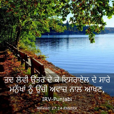 Picture 03 - ਅਸਤਸਨਾ 27:14 PANIRV - ਤਦ ਲੇਵੀ ਉੱਤਰ ਦੇ ਕੇ - Bible Verse Picture