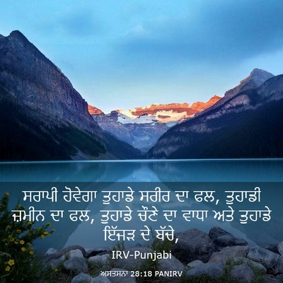 Picture 03 - ਅਸਤਸਨਾ 28:18 PANIRV - ਸਰਾਪੀ ਹੋਵੇਗਾ - Bible Verse Picture