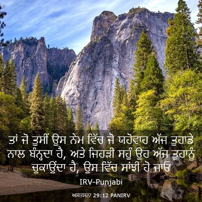 Picture 03 - ਅਸਤਸਨਾ 29:12 PANIRV - ਤਾਂ ਜੋ ਤੁਸੀਂ ਉਸ ਨੇਮ - Bible Verse Picture