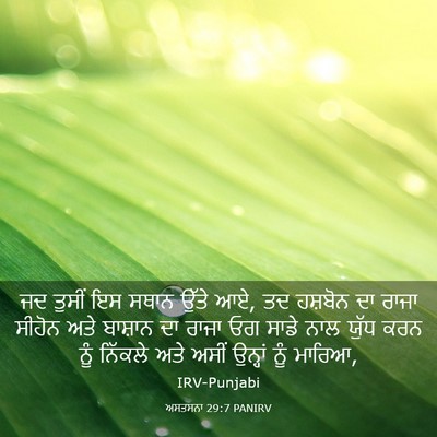 Picture 03 - ਅਸਤਸਨਾ 29:7 PANIRV - ਜਦ ਤੁਸੀਂ ਇਸ ਸਥਾਨ - Bible Verse Picture