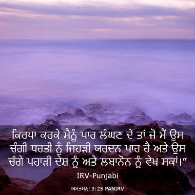 Picture 03 - ਅਸਤਸਨਾ 3:25 PANIRV - ਕਿਰਪਾ ਕਰਕੇ ਮੈਨੂੰ - Bible Verse Picture
