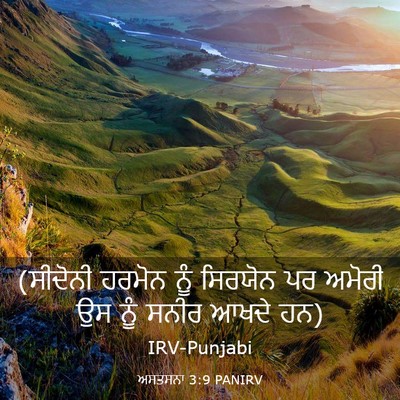 Picture 03 - ਅਸਤਸਨਾ 3:9 PANIRV - (ਸੀਦੋਨੀ ਹਰਮੋਨ ਨੂੰ - Bible Verse Picture